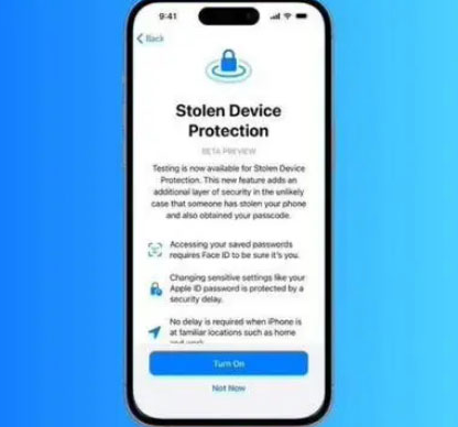 石门苹果授权维修店分享被盗设备保护功能开启方法 