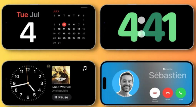 石门苹果手机维修分享iOS17横屏充电待机显示有什么好处 