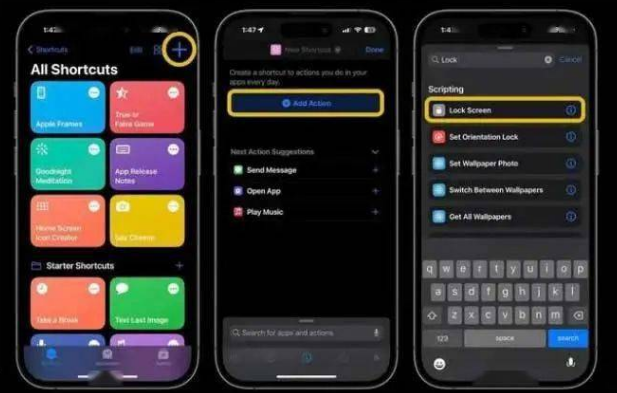 石门苹果14锁屏维修店分享iPhone14升级iOS16.4后如何创建锁屏快捷方式 