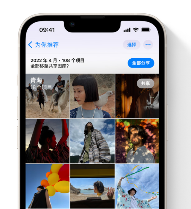 石门苹果维修网点分享在 iPhone 上使用共享图库 